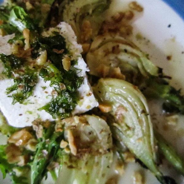 Agave-Roasted Fennel with Vegan Goat&nbsp;Cheese