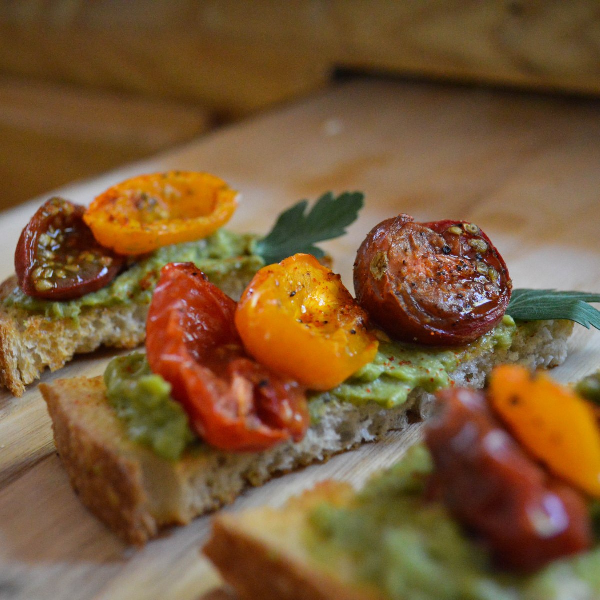 Roasted Baby Heirloom&nbsp;Bruschetta