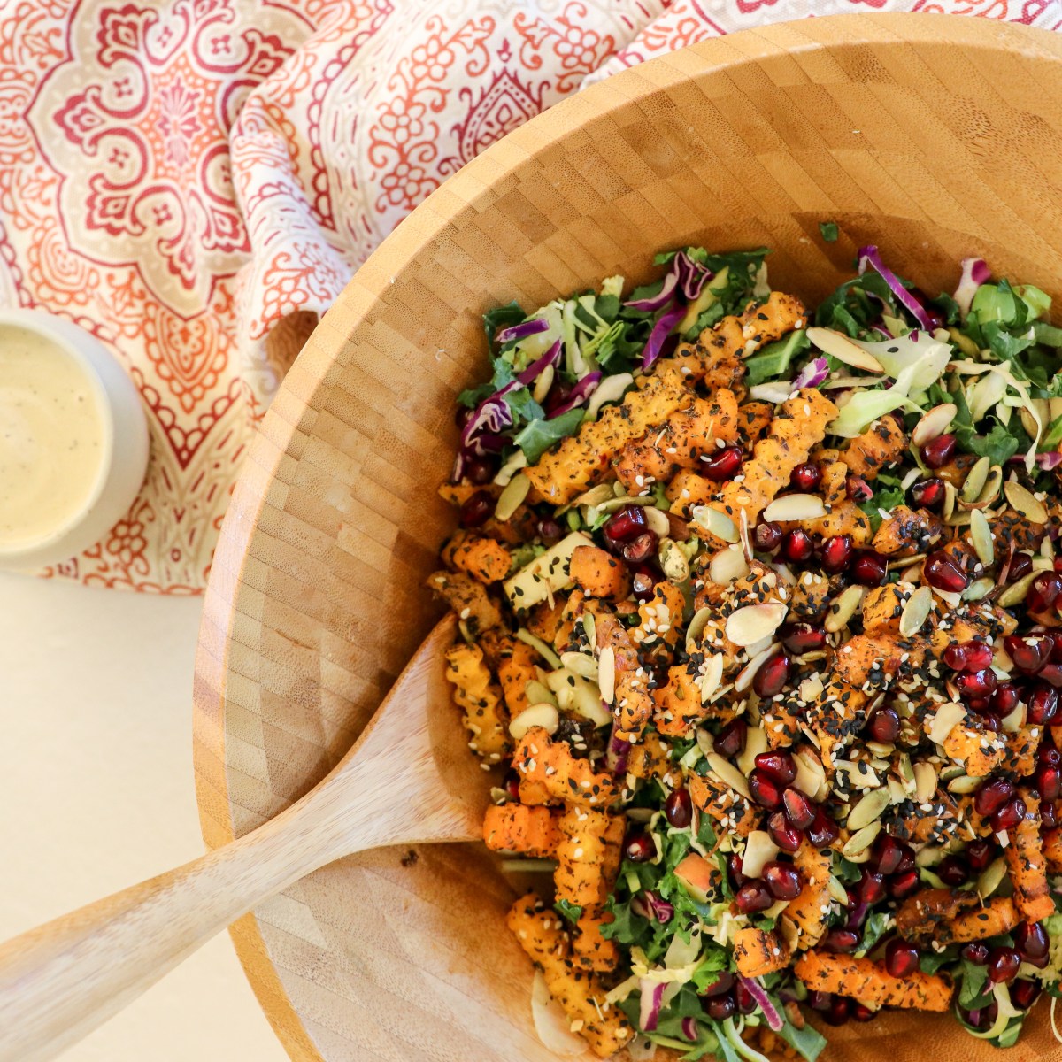 Cruciferous Superfood Slaw with Lemon-Tahini&nbsp;Dressing