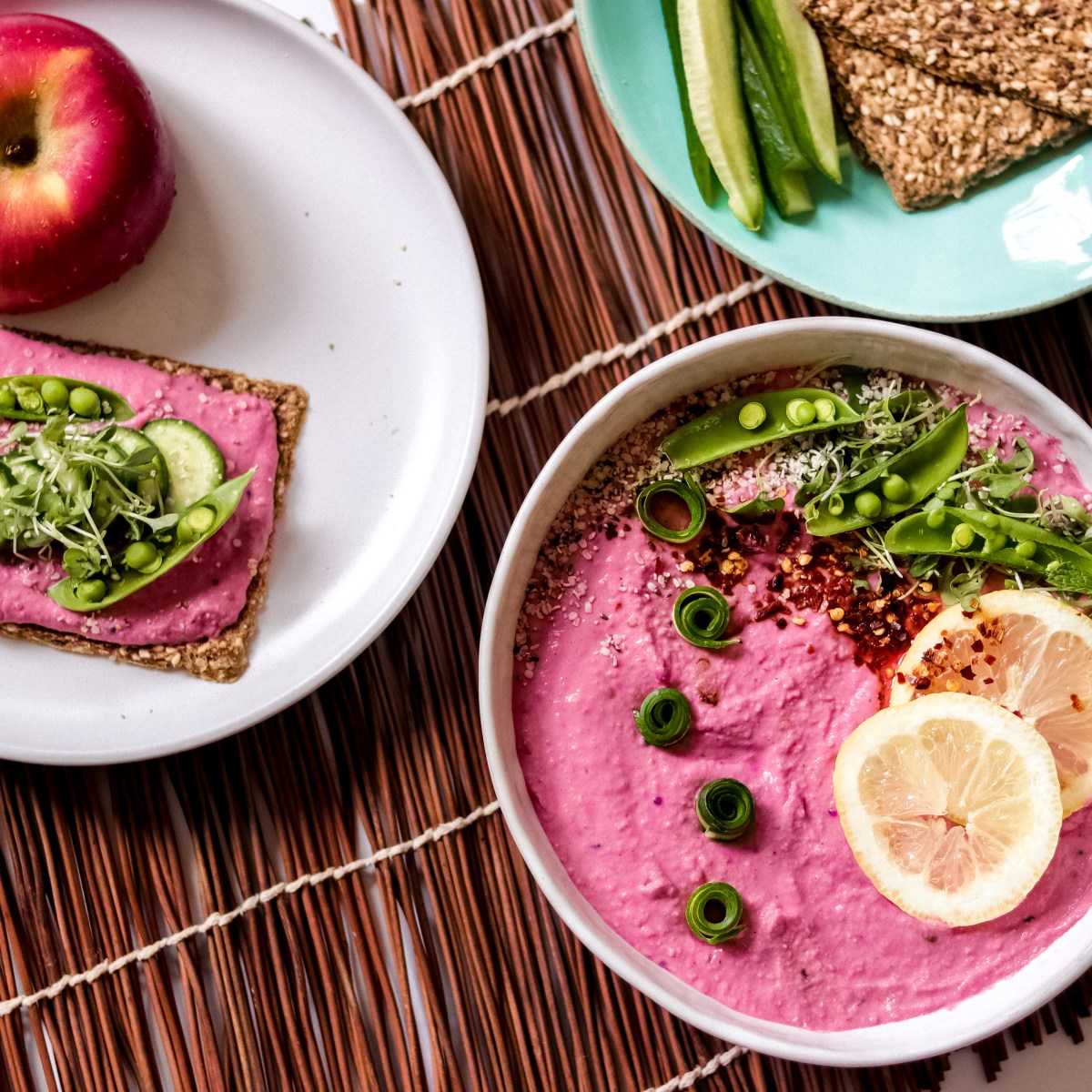 Pink Pitaya Hummus