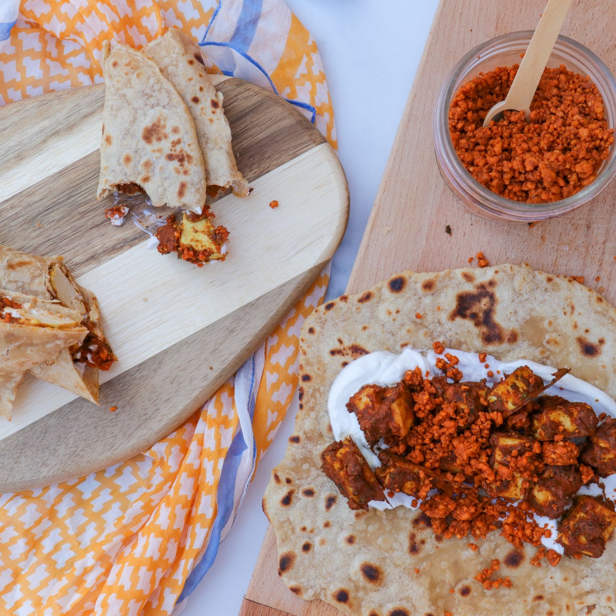 Tofu Tikka Kati Rolls |&nbsp;Paryushan
