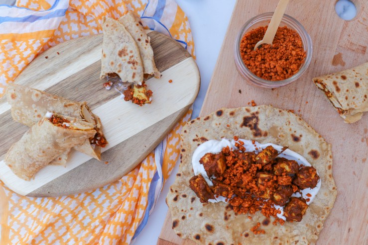 Tofu Tikka Kati Rolls |&nbsp;Paryushan