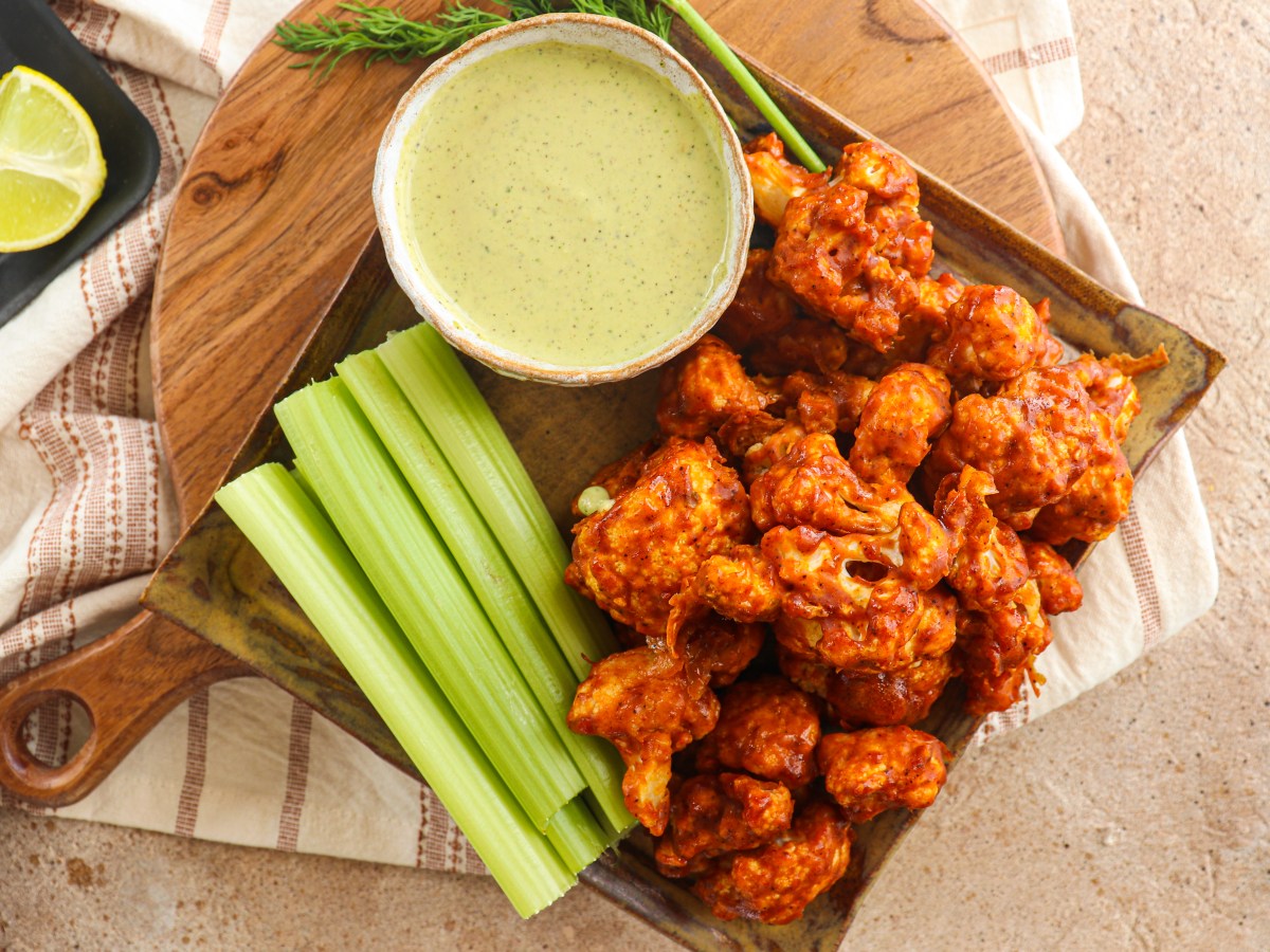 Buffalo Cauliflower + Vegan&nbsp;Ranch