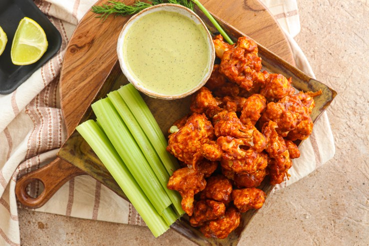 Buffalo Cauliflower + Vegan&nbsp;Ranch